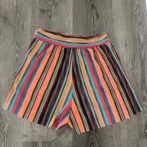 Multi colored shorts.